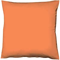 Fleuresse Colours 9100-5215 - Funda para cojín (satén- 100% algodón- con Cremallera)- Color Naranja
